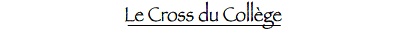 Le cross du collège 2024